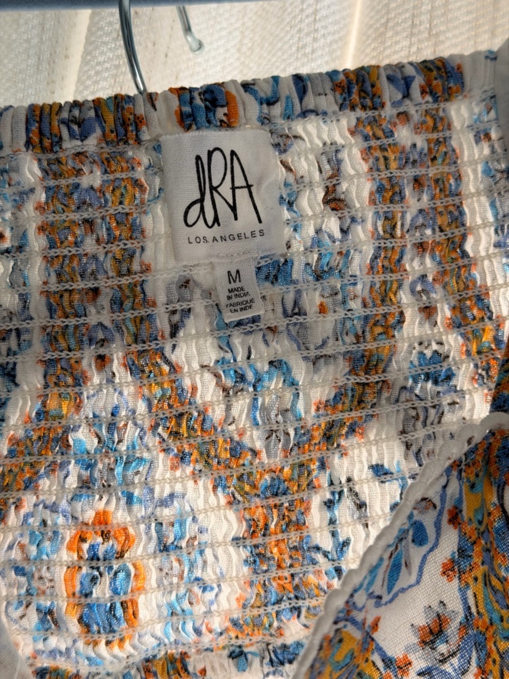 DRA Los Angeles 2 Piece Set with Blue & Orange Floral Print - Picture 4 of 8